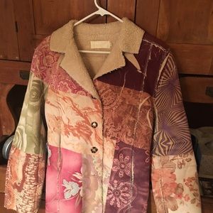 Soft suede/fleece lined jacket.